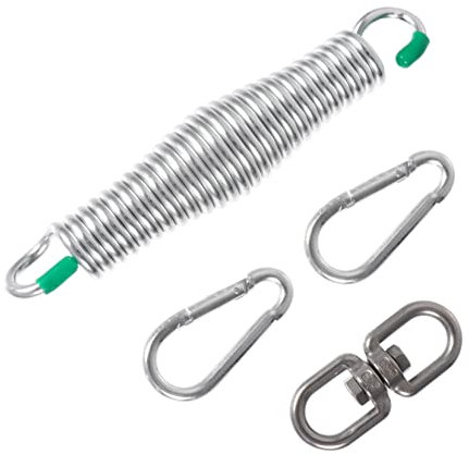 HANABASS Hängemattenfeder Aus Für Hängemattenstuhl Und Hängemattenschaukel Robuste Federhaken Heavy Duty Für Outdoor Nutzung Installieren