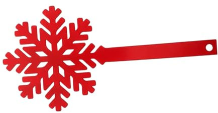 jojofuny Briefkastendekoration Schneeflocken-Schild Austauschbare Flagge Für Weihnachtsdeko Elegante Briefkastenaufsatz Deko Für Festliche Atmosphäre Und Ansprechendes Design
