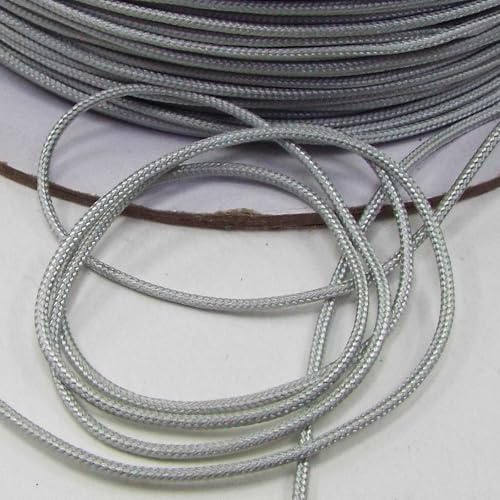 2mm Cord Blind Light Pull Braided Tent 18 Colours Buy 5m 10m 20 40m 201D, 823 Silver Grey, 5 Metres