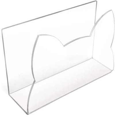 Briefhalter aus transparentem Acryl, Briefablage, Organizer für Schreibtisch, Briefumschlag, Organisation, 15 x 5,5 x 10 cm