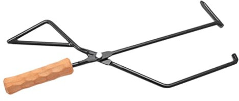 VICASKY Camping Feuerholz Tragbare Kohlezange Mit Holzgriff Für Grill Und Feuerstelle Für Bbq Camping Und Outdoor-aktivitäten