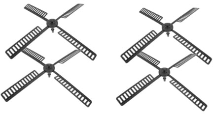 LIOOBO 4sets Outdoor Windmill Blades Windmill Parts for Garden Plastic Leaves Decor Sails