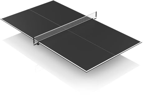 Ping Pong Table Topper for Pool Table, 8X4 FT Foldable Table Tennis Table Conversion Top with Net & Premium Foam Padding - Perfect for Family Game Rooms