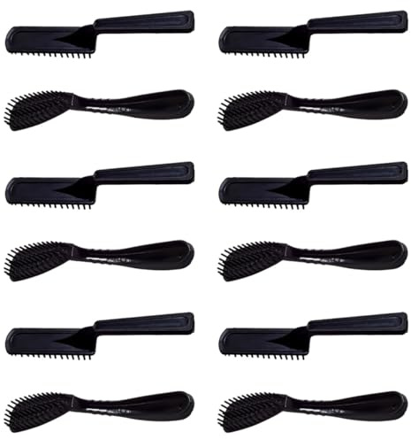 Lurrose Lot de 20 Peignes pour Teinture de Cheveux Set Professionnel 10 Peignes Carrés Outils de Coloration Capillaire pour Salon de Coiffure et Usage Domestique Adaptés à Soins