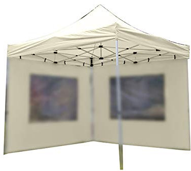 Nexos Pavillondach Ersatzdach für Profi Falt-Pavillon 3x3m - Dachplane 270g/m² 300D PVC-Coating versiegelte Nähte wasserdicht – Farbe: Champagner