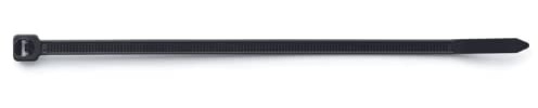 INDEX A PERFECT FIXING - BN76540 [BN-N] Bridas de plástico negras dentadas de nylon para cables y tubos, Medida 2,5 x 80 mm, 100 unidades