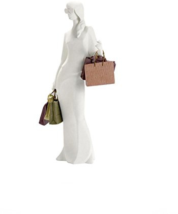Goebel Nadal Figur Tiffany Weiße Damen mit bunten Taschen aus Polyresin, 20-000-28-7