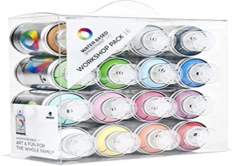 Montana 16 Spraydosen auf Wasserbasis, 100 ml, 16-teiliges Set