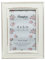 Hampton Frames, marco de fotos Paloma 10x15 cm, blanco, madera envejecida, cristal, soporte vertical u horizontal | Decoración elegante hogar oficina