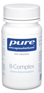 Pure Encapsulations B-Complex | 8 B-Vitamine im optimalen Verhältnis | B1, B2, B6, B12, Biotin, Folat (als Metafolin), Niacin (B3), Pantothensäure (B5) in aktivierter Form | 60 Kapseln (2 Monate)