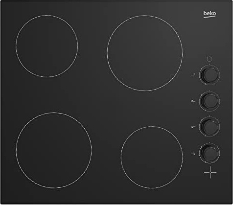 Beko HIC64102 58cm Ceramic Hob - Black