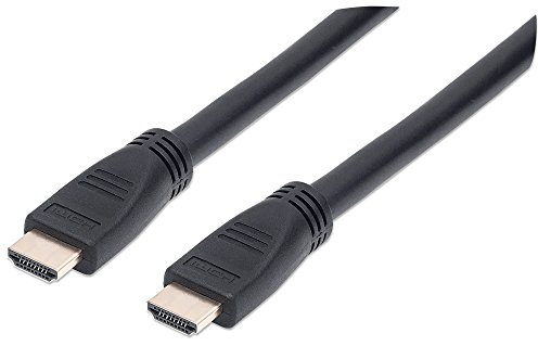 Manhattan 353977 cavo HDMI 10 m HDMI tipo A [Standard] Nero (HDMI CABLE 4K/60HZ CL3 10M - -IN WALL WITH ETHERNET MALE/MALE)
