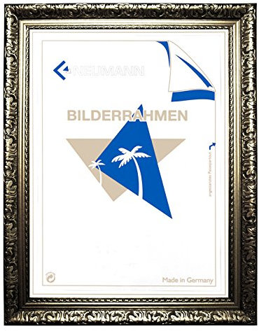 Barockrahmen Silber fein verziert 335 ARG, Wechselrahmen 60x90 cm