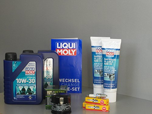 MotorFunSports Wartungsset Mercury F 30 EFI Service Ölwechsel Öl Zündkerze Ölfilter Getriebeöl