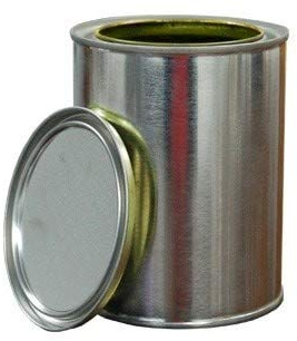 1 Quart Gold Epoxy Lined Paint Can with Lid