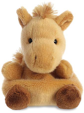 AURORA, 33472, Palm Pals Galop Häst, 5 tum, mjuk leksak, brun