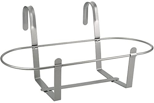 3 Stück Hänge - Metall - Halter mit Haken - Ø 50 cm - für Balkonkästen/Blumenkasten - Topf/Blumentopf - oval - länglich - Hängend/mit Haken - Aufhänge..