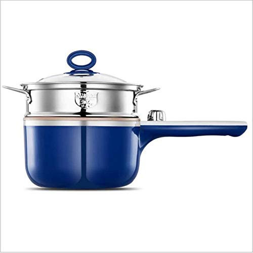 Cuiseur à riz Mini cuiseur à riz à vapeur Fonction 1.0L / 220V / 600W Cuiseur à omelette électrique Marmite intérieure antiadhésive et cuiseur vapeur en acier inoxydable Convient pour les étudiants