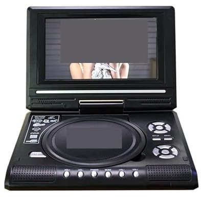 PAKLIF Lettore Dvd Portatile Lettori TV con Schermo da 7,8 Pollici Lettore Dvd HD Lettore Dvd Portatile TV VCD Giochi CD con Gamepad con Uno Schermo HD Rotante