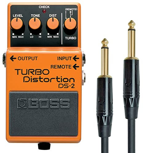Boss DS-2 Turbo Distortion Verzerrer Effektgerät + keepdrum Klinkenkabel