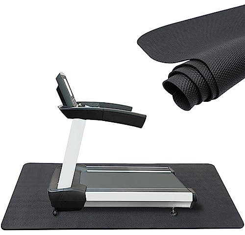 WORDFUN Bodenschutzmatte Unter Dem Laufband, Gymnastikmatten, Antivibrationsmatte, Schallschutzmatte, Anti-Rutsch, Verschleißfest, Unterlegmatte Für Heimtrainer, Crosstrainer, Rudergerät