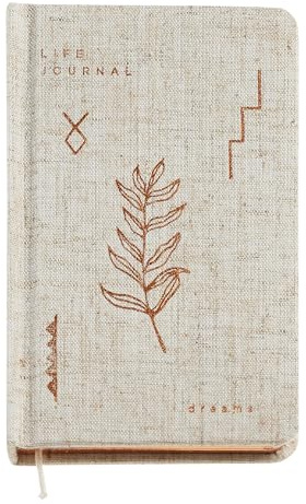 Miquelrius - Notebook logbook (92 x 144 mm), 100 plain white sheets, cardboard cover lined with linen, details in stamping and copper tinted cut