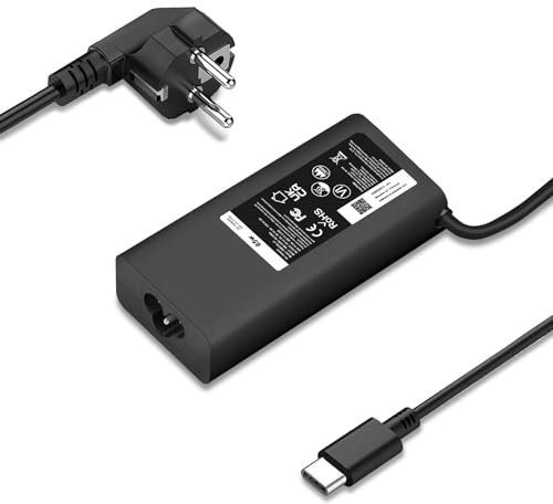 65W 45W USB C Chargeur pour Dell Chromebook 3300 3380 3400 3500 5190 5300 5400 7200 7300 Latitude 5420 5320 7410 7310 2-en-1 P28T P29T Cordon Alimentation pour Ordinateur Portable Type C Replacement