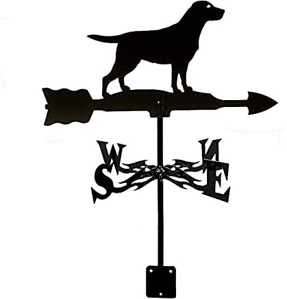 Wetterfahne Wetterfahne Dachs Delfin Hund Ornament Hof Metall Windfahne mit Pfeil Ornament Windrichtungsanzeige Gartenstecker Windfahne des Hofes Eisen Kunst Messung T