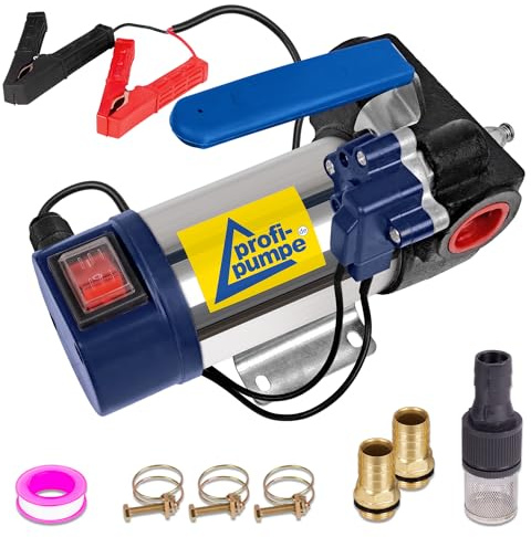 DIESELPUMPE Heizölpumpe Biodiesel-Pumpe Universal Automatic DIESEL STAR 160 FASSPUMPE mit 12V Anschluss, Leistungsstarker MOTOR mit Kupferwicklung, hochwertigen Messingtüllen