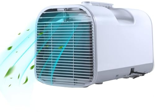 Condizionatore Portatile, Condizionatore D'aria a Raffreddamento Rapido Per Tenda Da Campeggio, Deumidificatore Modalità Di Sonno 24 Ore Su 24, Display LCD a 3 Velocità Del Vento