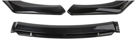 Voiture ABS Becquets Avant Pare-Chocs Lèvre, pour Audi A4 B7 S4 RS4 Cupra Spoiler Lıp Séparation Lame Anti-Collision Durable Protection Accessoires,A/Black-Bright Black