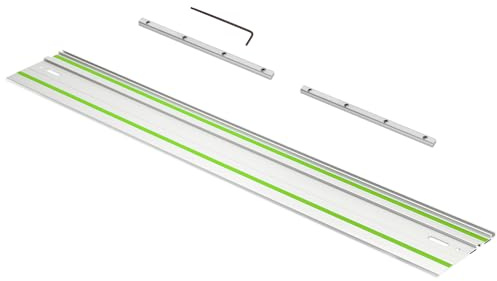 55in Track Saw Guide Rail for festool Track Saw, 55 Guide Rail with Connector（in Guide Rail）for festool FS1400/2 Guide Rail, Perfect for festool Track Saw and Woodworking Longer Cuts, 2 Year Warranty