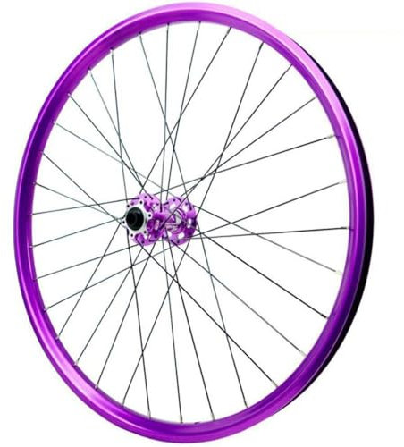 GEIRONV Steckachsen Fahrrad Vorder Und Hinterrad, Aluminiumlegierung Doppelwandfelgen Vorne 2 Hinten 4 Lager 7-12 Geschwindigkeiten Scheibenbremse MTB-Radsatz(Front Wheel,26inch)
