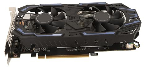 Carte graphique de jeu GTX 1060 192 bits, affichage haute fréquence de mémoire, compatible 4K HDR, double ventilateur, PC de bureau, GPU PCIe3.0 * 16 cartes vidéo HDMI DVI DP pour (GTX 1060 5GB)
