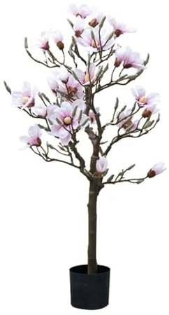 DONGGANSHI Großer Magnolienbaum für den Innenbereich, Heimdekoration, künstliche Grünpflanze, Bonsai-Dekoration, künstlicher Baum, Kunstbaum (Größe: 120 cm)