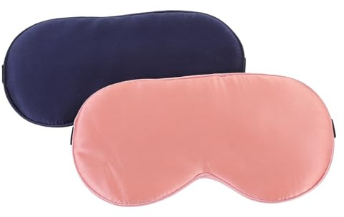 IWOWHERO 2stücke Schlafmasken Für Erwachsene Bequeme Augenmasken Mit Elastischem Band Für Reisen Und Schlaf Schlafmaske Für Damen Und Herren Verblasst Nicht Angenehmes Tragegefühl