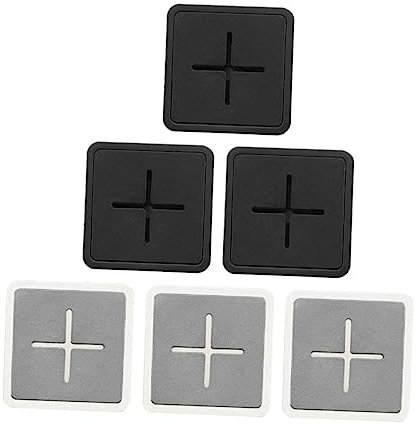 Veemoon 6pcs Self Adhesive Black Towel Hooks No Drilling Kitchen Towel Holders for Bathroom Safe Design