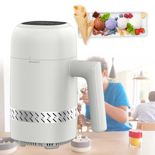 Machine à Glaces Automatique, Machine à Glace avec Écran LCD, Sorbetière Électrique à Gelato, Accessoire pour Sorbetière Compatible Robot Culinaire