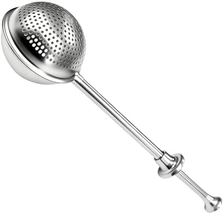 Flour Sifter - Sugar Shaker Duster Flour Dispenser Shaker | Stainless Steel Powdered Sugar Shakeŕ, 304 Stainless Steel One-Handed Baking Sifter for, Spices, Tea Strainers