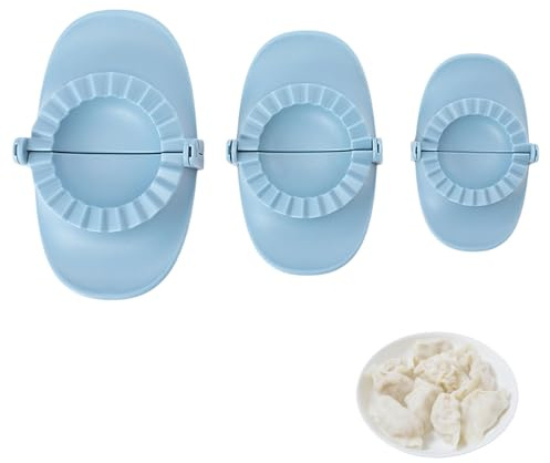 3Pack Dumpling Maker,Plastic Dumpling Press Molds 3.8in to 2.6in Pasty Moulds for Empanada Ravioli Family Gathering Picnic Christmas Thanksgiving New Year's Day