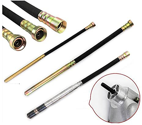 Vibrateur à béton, Construction à la main Vibromasseur Béton Vibromasseur Crayon Vibrabrater avec 1m 1.2m 1.5m Tuyau(35#1.5m single rod (without motor))