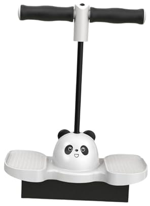 POXZSFX Hochsprung Pogo Stick für Kinder und Erwachsene: Lustige Aktivität mit Griff, verbessert das Gleichgewicht und sorgt für sicheres Spielen. Ideal, Panda Schwarz, 38 x 90 cm