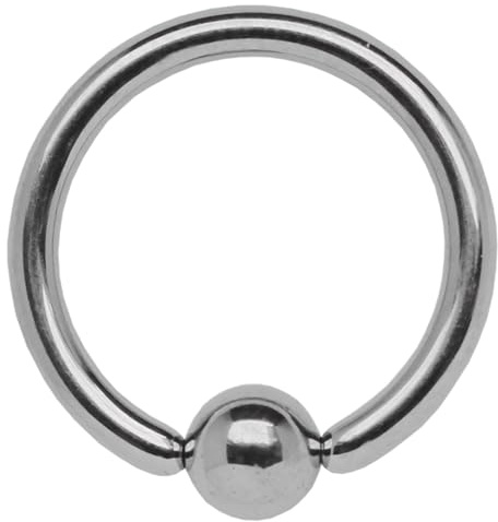 Ohrpiercing Schmuck Titan Piercing Ring BCR in 3,0 mm mit Klemmkugel
