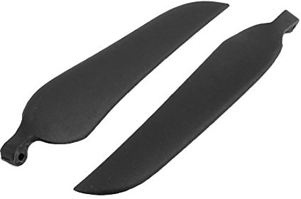 Aexit 1Pair RC Electrical equipment Glider Plane Black Plastic Folding Propeller Vanes 5.5 x 3.3inch