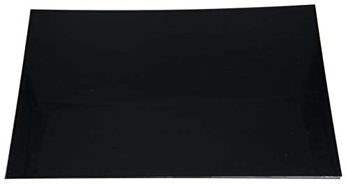 Dopro Blank Guitar Bass Pickguard Material Scratch Plate Material Sheet 290x430mm Black 3 Ply (BWB)