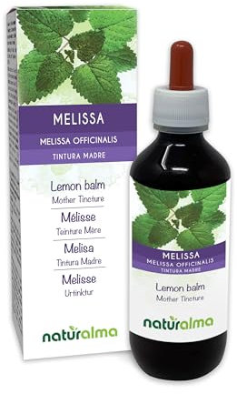 Lemon Balm (Melissa officinalis) Leaves Alcohol-Free Mother Tincture Naturalma - Liquid Extract Drops 200 ml - Food Supplement - Vegan