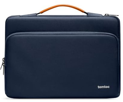 tomtoc 360° Laptoptasche für 16-Zoll MacBook Pro M4/M3/M2/M1 Pro/Max (2024-2019), Wasserdichte Notebooktasche Passt ASUS Vivobook 15/16, Dell Inspiron 15, Laptophülle für Tägliches Pendeln, Blau