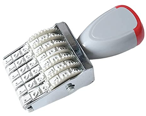 LOVIVER 6 cifre Numerazione Timbro Ruote Rulli Numero Vintage Digitale Numerico Forniture di Rotolamento Simbolo 6 cifre Rullo Timbro per Cancelleria, 5MM