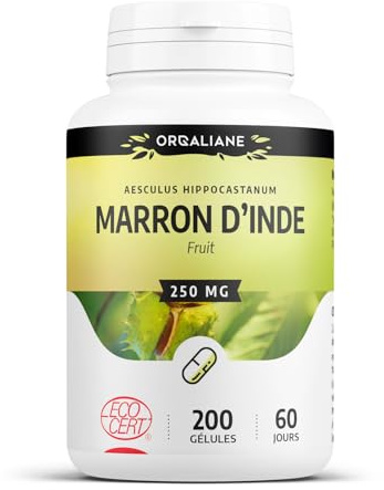 Marron d'Inde Bio 250 mg - 200 gélules - Certifié Ecocert
