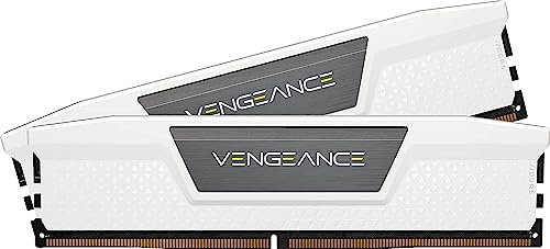 Corsair Vengeance DDR5 RAM 32GB (2x16GB) 6400MHz CL32 Intel XMP iCUE Kompatibel Computer Speicher - Weiß (CMK32GX5M2B6400C32W)